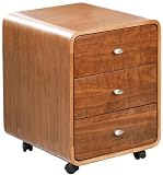 Jual Curve - Oak Drawer Unit with Castors