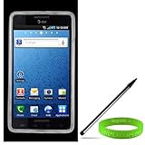 Samsung Infuse 4G Cover Case -- Clear Diamond Argyle + Dual Sided Samsung Infuse Stylus with Blunt and Fine Point sides + Live * Laugh * Love VG Wrist Band!!!