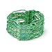 Jewelry : Emerald Green Pipe Beaded Stretch Bracelet