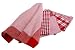 Kitchen Basic 5-Piece Kitchen Towel Set, Red