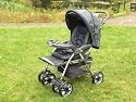 LUXUS Buggy Kombi Kinderwagen Neu und ovp! T&Uuml;V gepr&uuml;ft - anthra-marineblau