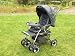LUXUS Buggy Kombi Kinderwagen Neu und ovp! T&Uuml;V gepr&uuml;ft - anthra-marineblau