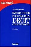 Institutions politiques et droit constitutionnel