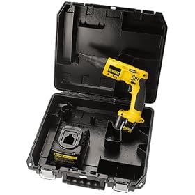 DEWALT DW979K 12 Volt Cordless Pistol Grip Drywall/Deck Screwdriver Kit