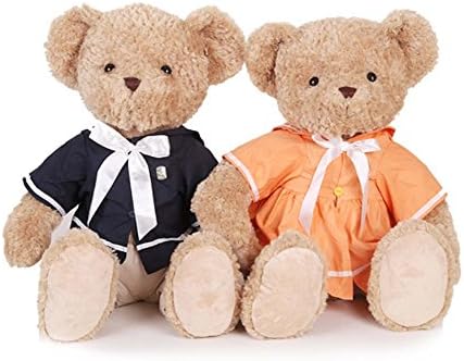 38CM Korean Navy Couple Teddy Bear Doll Plush Toys