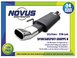 Produkt-Bild: Novus Sportauspuff - Opel Corsa C (C) - Motor: 1,0 / 1,2 / 1,4 / 1,7 Diesel / auch f&uuml;r 12 V + 16V Modelle - bei Diesel Modellen nicht bei 16V Modellen passend! * 135x75mm DTM Endrohr *