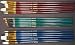 18 Fine Art Paint Brushes for Acrylic, Oil, Watercolors -Long Handles
