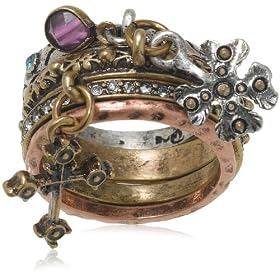 Buy Lucky Brand Charm Stacks Ring, Size 7 by Lucky Brand