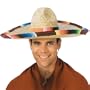 Sombrero Hat with Serape Trim