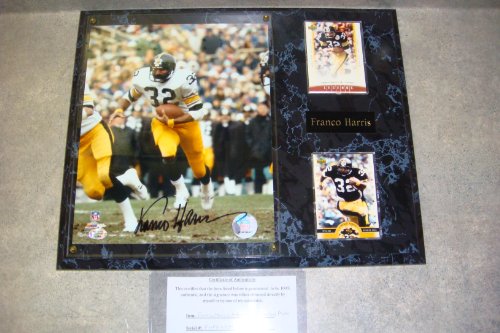 Franco Harris Autographed Pittsburgh Steelers Wall Plaque w/ COA