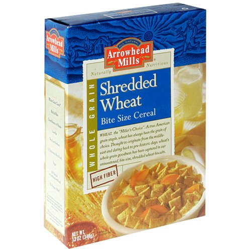 Arrowhead Mills Shredded Wheat, 12-Ounce Unit (Pack of 6)