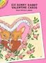 Six Bunny Rabbit Valentine Postcards (Dover Little Activity Books)