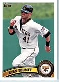 2011 Topps Baseball Card # 456 Ryan Doumit - Pittsburgh Pirates - MLB Trading Card (Series 2) in a Protective Screwdown Case