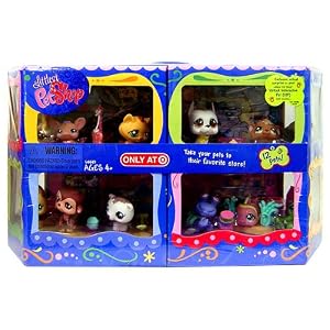 Littlest Pet Shop Exclusive Portable Carry Case With 12 Pets (Includes Virtual Surprise!) by 
