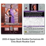 Upper Deck Rookie Exclusive Toronto Raptors Chris Bosh Rookie Card