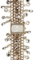 Betsey Johnson Women's Gold-Toned Crystal Accented Watch #BJ4012