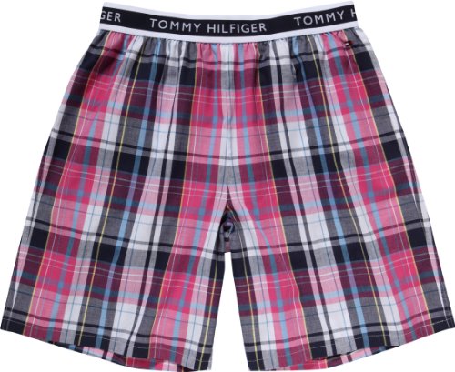 Tommy Hilfiger Herren Reese woven shorts 2S87901188, Gr. MD (LILAC ROSE / CHECK 563) Preisvergleich