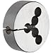 Union Butterfield 2010(UNC) Carbon Steel Round Threading Die, Uncoated (Bright) Finish, 2" OD, 1/4"-20 Thread Size