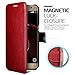 Galaxy S7 Edge Case, VRS Design [Layered Dandy][Wine Red] - [Premium Leather Wallet][Slim Fit] For Samsung S7 Edge