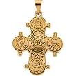 14K Yellow Gold Dagmar Cross Pendant - 26.00x22.00mm