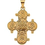 14K Yellow Gold Dagmar Cross Pendant - 26.00x22.00mm