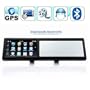 4,3 pulgadas Espejo retrovisor con Bluetooth manos libres para llamadas navegador GPS integrado de navegaci�n GPS 4GB mapa de Europa