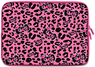 Riverer Pink Leopard Laptop Ipad Display Sleeve Bag, 17 Inch