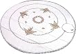 Round Table Cloth and Napkins with Colorful Kashmir Embroidery (rktcl023)