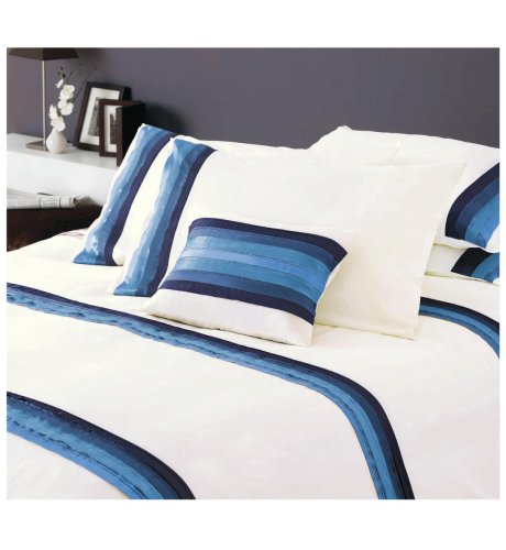 Blue Organdy Tuck Pillowcase