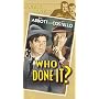 Abbott & Costello: Who Done It [VHS]
