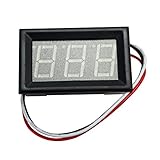 LEDパネルデジタル表示電圧計　テスター　ミニ 3ワイヤ 　0-30V LEDディスプレイ　黄色ライト