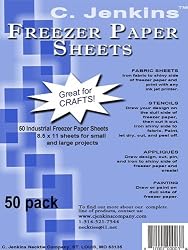C. Jenkins 50 Industrial Freezer Paper Sheets 8.5" x 11"