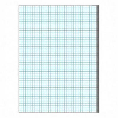 MEA58022 - Quadrille Pad - 8-1 2x11 - 4x4 Ruled - 50 Sheets - White Image MEA58022 - Quadrille Pad - 8-1 2x11 - 4x4 Ruled - 50 Sheets - White