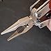 Multitool - Emergency Survival Pocket Tool - Camping Tool with Multi - Tool Keychain - Stainless Steel - Money Back Guarantee