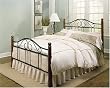 Weston Bed In Matte Black/Maple Finish King Size Bed By Fashion Bed Group