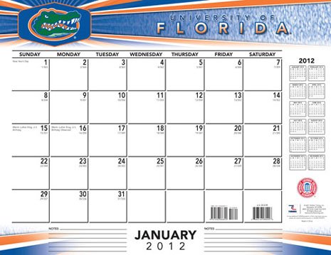 Florida 2012 Desk Calendar