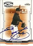 Erick Threets Signed Giants 2005 Throwback Threads Card