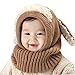 Lowpricenice Winter Baby Kids Girls Boys Warm Woolen Coif Hood Scarf Caps Hats (Khaki)
