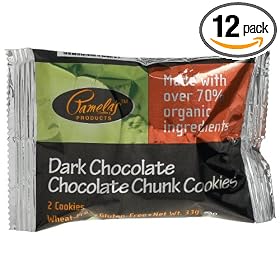 Pamela's Products Organic Dark Chocolate Chunk Cookie (Pack of 12)