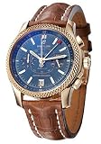 Breitling H2636212-C708-737P Bentley Blue Dial Leather Crocodile Men's Automatic Chronograph, Chronometer Watch