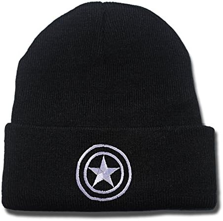 YUDUODUO Captain America Logo Beanie Fashion Unisex Embroidery Beanies Skullies Knitted Hats Skull Caps