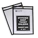 C-Line Stitched Shop Ticket Holders, 6 x 9 Inches, Both Sides Clear, 25 per Box (46069)