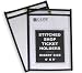 C-Line Stitched Shop Ticket Holders, 6 x 9 Inches, Both Sides Clear, 25 per Box (46069)