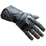 MOTORCYCLE GLOVES CARBON KEVLAR LEATHER BLACK G69