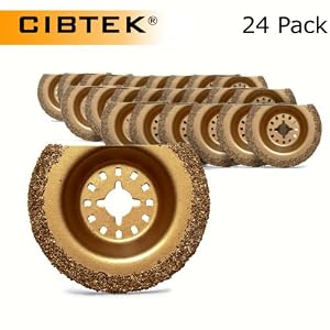 Fein MT08-24P Cibtek Diamond Half Moon Grout Saw Blade - 24 Pack