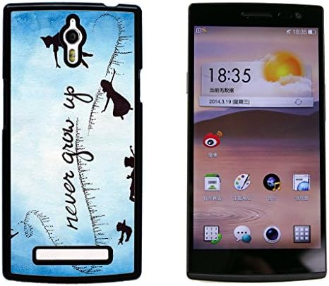 Never grow up Expression Hard Plastic and Aluminum Back Case For OPPO Find 7 X9007