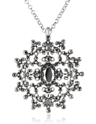 Lucky Brand "Palace Garden" Pave Pendant Necklace, 30.5"