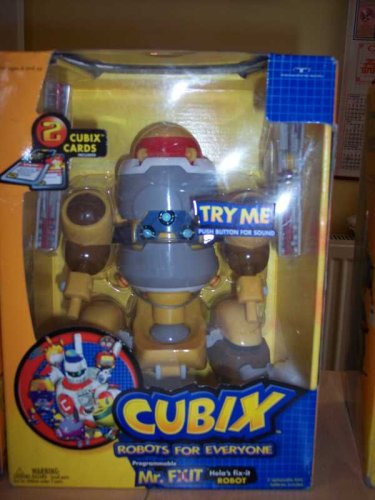 5105mrLR6nL Cubix Robots for Everyone: Mr. Fixit Fix it Programmable Electronic Robot with 2 Cubix Cards Included