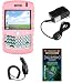 Cell Phone Accessories Bundle for RIM Blackberry Curve 8310, 8300, 8320, 8330 (Includes; Premium Pink Silicone Case with Belt Clip, Rapid Car Charger, Home Wall Charger, Generation X Antenna Booster)