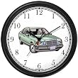Vintage Classic Teal Green Luxury Automobile Wall Clock by WatchBuddy Timepieces (Hunter Green Frame)